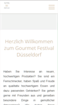 Mobile Screenshot of gourmetfestival-duesseldorf.de